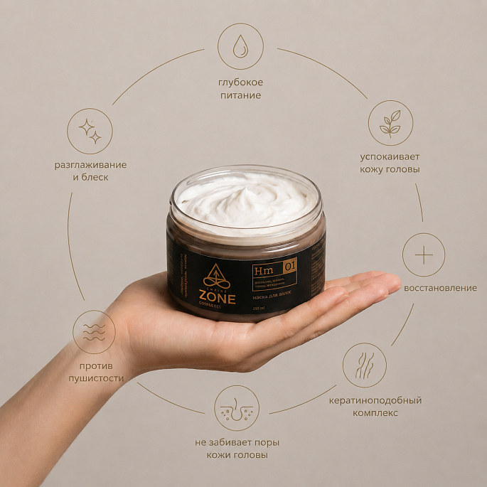 картинка Маска для волос Empire Zone Cosmetics 01 от магазина EMPIRE ZONE 