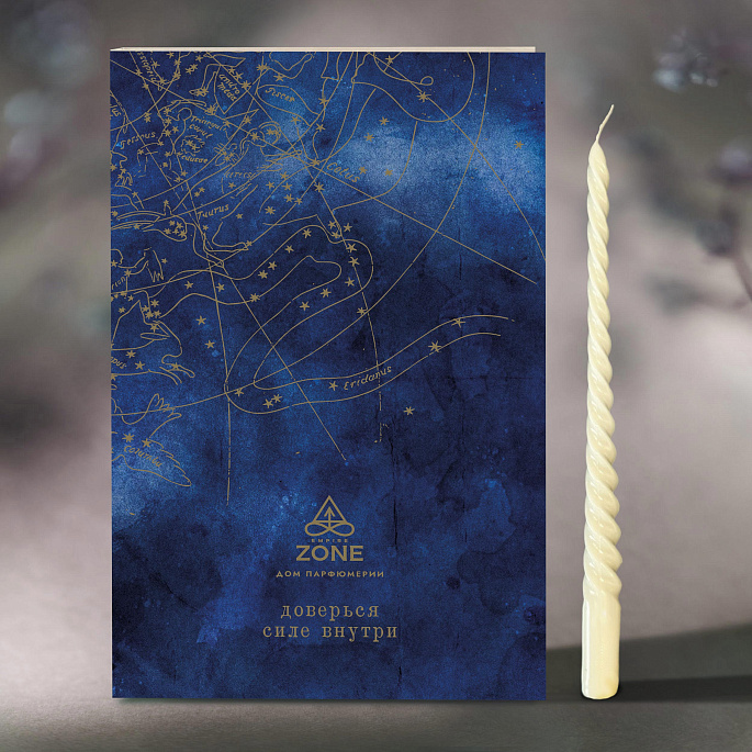 картинка Свеча «Доверься силе внутри» EMPIRE ZONE белая от магазина EMPIRE ZONE 