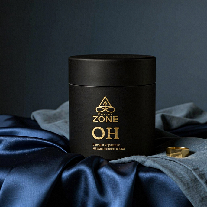 картинка Свеча в керамике Zone Interior Line "OH" от магазина EMPIRE ZONE 
