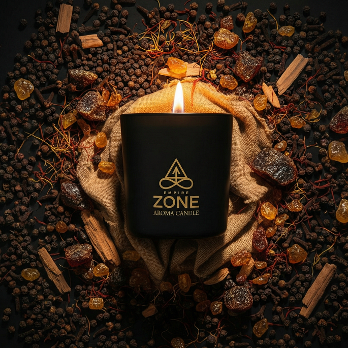 картинка Свеча в стекле Zone Aroma A Priori от магазина EMPIRE ZONE 