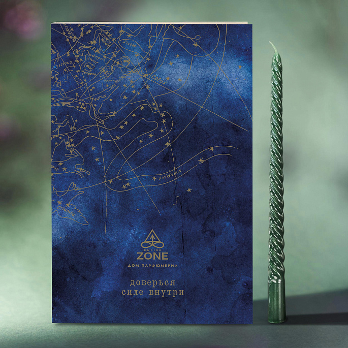 картинка Свеча «Доверься силе внутри» EMPIRE ZONE зеленая от магазина EMPIRE ZONE 