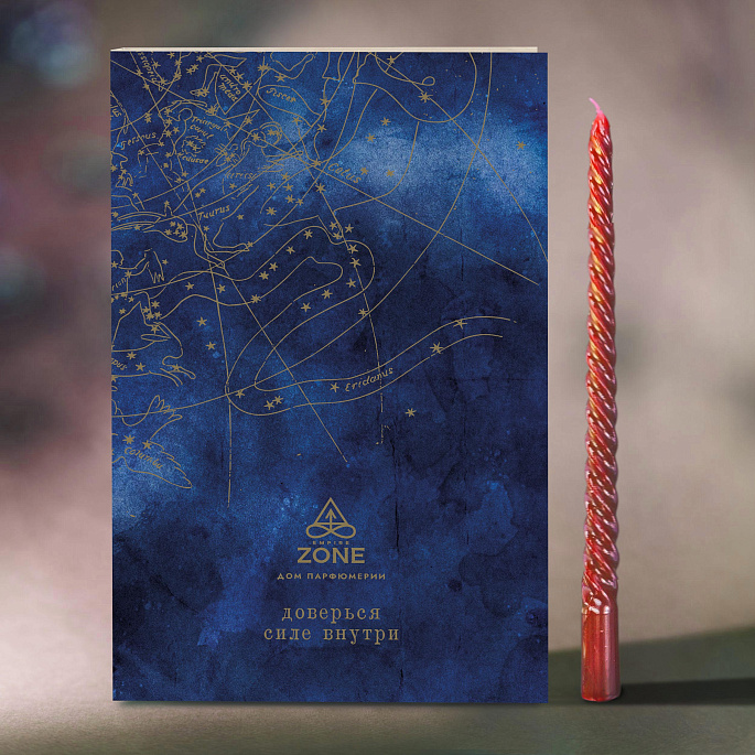 картинка Свеча «Доверься силе внутри» EMPIRE ZONE красная от магазина EMPIRE ZONE 