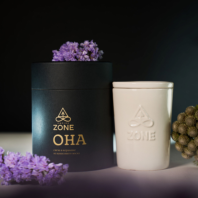 картинка Свеча в керамике Zone Interior Line "OHA" от магазина EMPIRE ZONE 